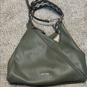 Calvin Klein Olive Shoulder Bag